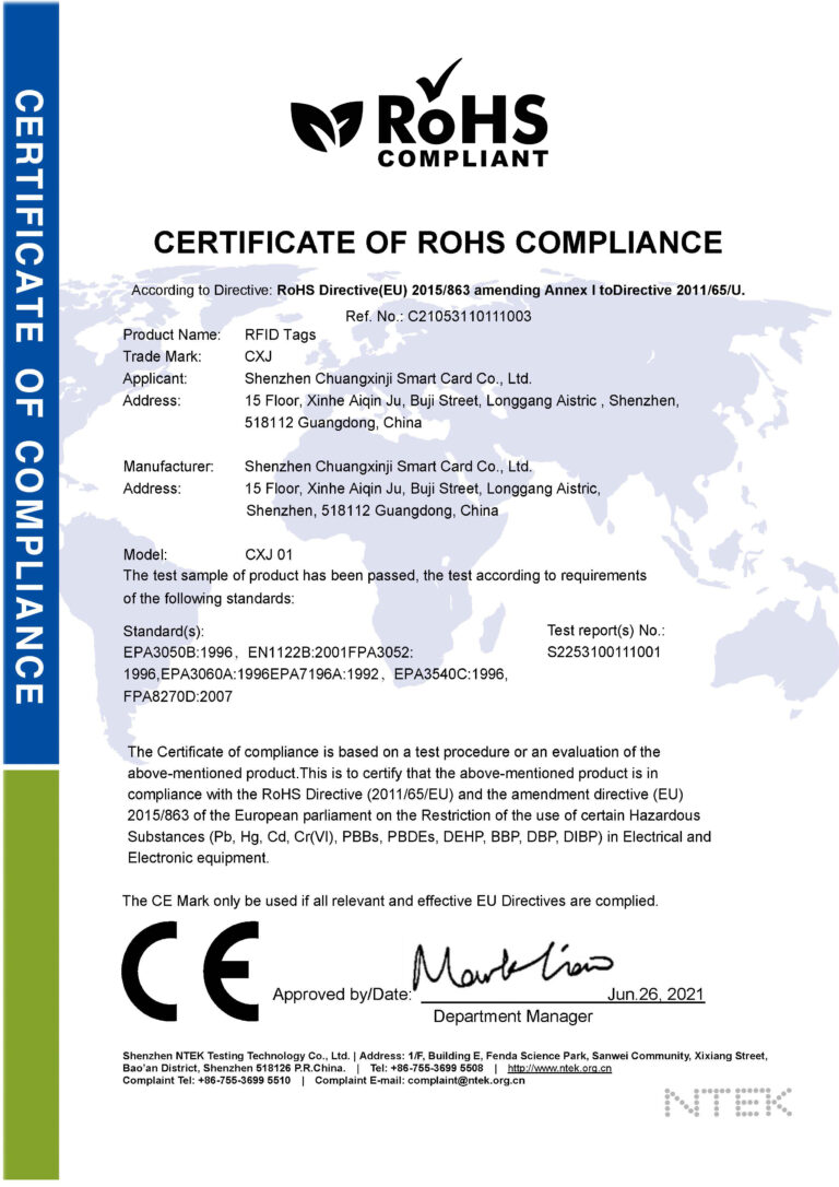 Certificato RoSH 01