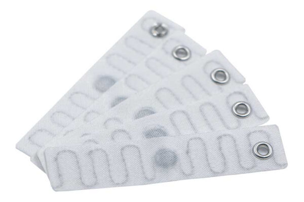 Waterproof Washable UHF Textile RFID Laundry Tag with Hole